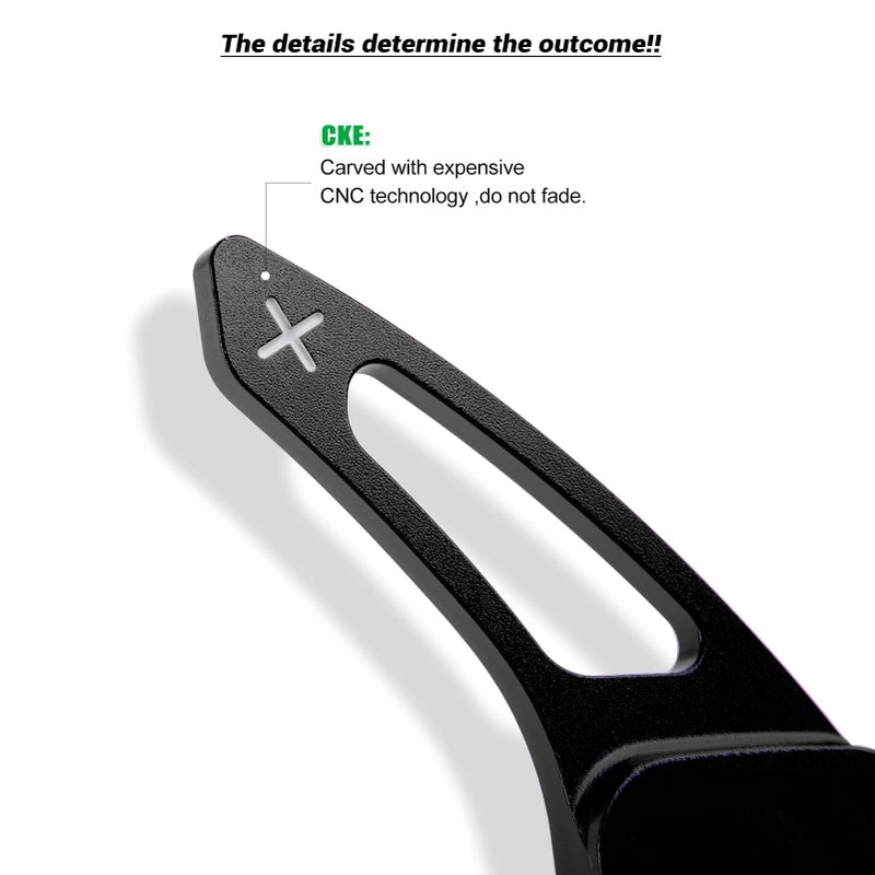 CKE Compatible with Subaru Crosstrek Forester Outback Impreza Legacy Ascent WRX BRZ Scion FR-S GT86 Accessories Car Paddle Shifter Extension Shift Paddle Cover Trims -Black - Image 3